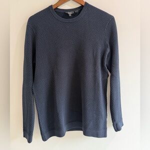 Theory Men's Navy Crewneck Sweater
